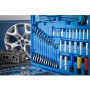 Steckschlüssel-Satz Wellenprofil, Antrieb 6,3 mm (1/4 Zoll) / 10 mm (3/8 Zoll) / 12,5 mm (1/2 Zoll), 218-tlg.
