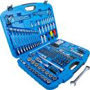 Steckschlüssel-Satz Wellenprofil, Antrieb 6,3 mm (1/4 Zoll) / 10 mm (3/8 Zoll) / 12,5 mm (1/2 Zoll), 218-tlg.