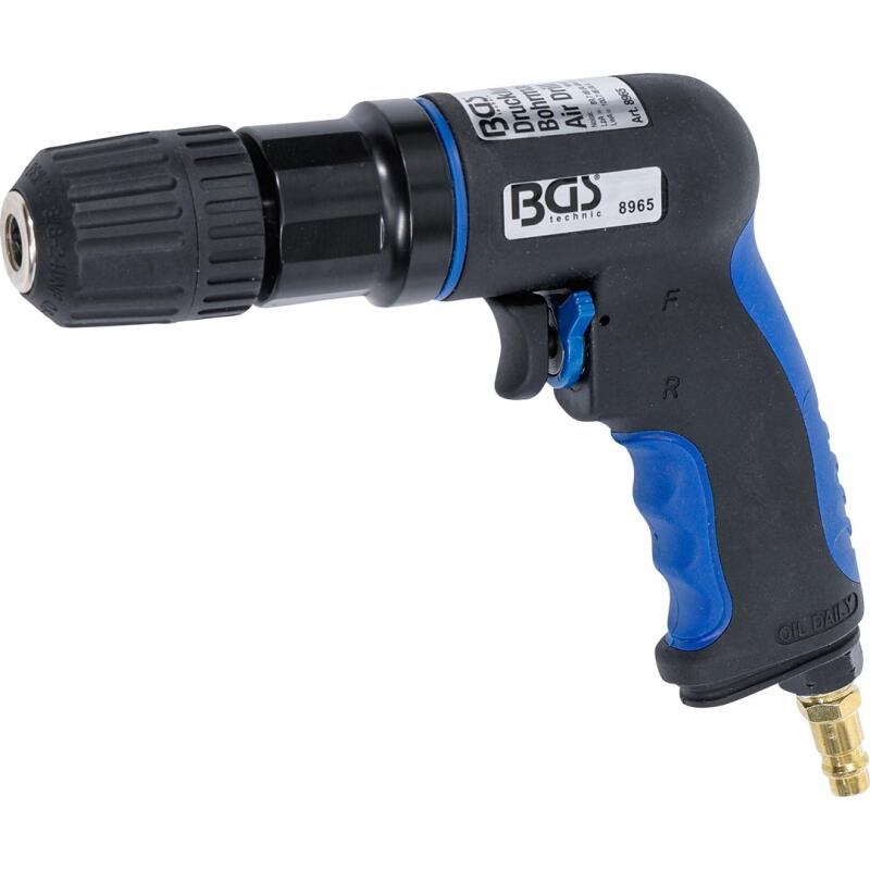 ABAC Druckluft-Bohrmaschine G-190 Komplettset Im Koffer – Mit Bohrern, Bits & Ölflasche