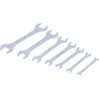 Doppel-Maulschlüssel-Satz, extra flach, SW 6 - 23 mm, 7-tlg.