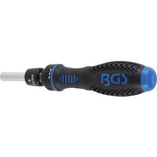 Ratschen-Drehgriff für Bits, umschaltbar, Abtrieb Innensechskant 6,3 mm (1/4 Zoll)