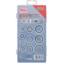 Dichtring-Sortiment, Metall, mit Gummi-Dichtwulst, 150-tlg.