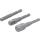 Adapter-Satz für Bohrmaschinen, Außensechskant Antrieb 6,3 mm (1/4 Zoll), Abtrieb Außensechskant 6,3 mm (1/4 Zoll), 10 mm (3/8 Zoll), 12,5 mm (1/2 Zoll), 3-tlg.