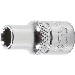 Steckschlüssel-Einsatz Zwölfkant Antrieb Innenvierkant 6,3 mm (1/4 Zoll)