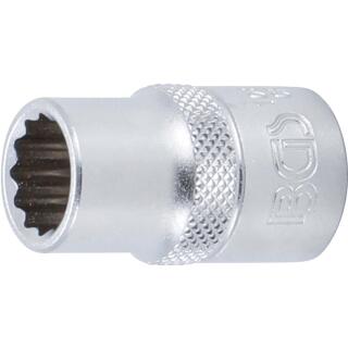 Steckschlüssel-Einsatz Zwölfkant, Antrieb Innenvierkant 12,5 mm (1/2 Zoll), SW 1/2 Zoll