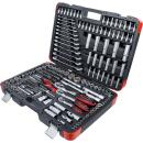 Steckschlüssel-Satz, Antrieb 6,3 mm (1/4 Zoll) / 10 mm (3/8 Zoll) / 12,5 mm (1/2 Zoll), 216-tlg.
