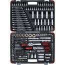 Steckschlüssel-Satz, Antrieb 6,3 mm (1/4 Zoll) / 10 mm (3/8 Zoll) / 12,5 mm (1/2 Zoll), 216-tlg.