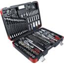 Steckschlüssel-Satz, Antrieb 6,3 mm (1/4 Zoll) / 10 mm (3/8 Zoll) / 12,5 mm (1/2 Zoll), 176-tlg.