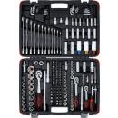 Steckschlüssel-Satz, Antrieb 6,3 mm (1/4 Zoll) / 10 mm (3/8 Zoll) / 12,5 mm (1/2 Zoll), 176-tlg.