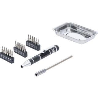 Präzisions-Schraubendreher-Bit-Satz, mit Magnet-Haftschale, 21-tlg.
