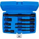 Kraft-Verlängerungs-Satz, 6,3 mm (1/4 Zoll) / 10 mm (3/8 Zoll) / 12,5 mm (1/2 Zoll), 9-tlg.