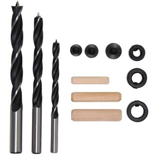 Holzdübel-Bohrer-Satz, 6 - 10 mm, 43-tlg.