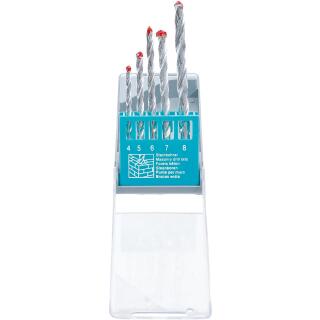 Steinbohrer-Satz, 4 - 8 mm, 5-tlg.
