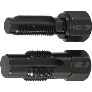 Reparaturwerkzeug für Lambdasondengewinde, M18 x 1,5 mm, M12 x 1,25 mm, 2-tlg.