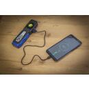 COB-LED-Werkstattleuchte mit Magnet und Haken, klappbar