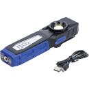 COB-LED-Werkstattleuchte mit Magnet und Haken, klappbar