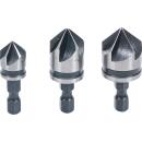 Senker-Bit-Satz, HSS, Antrieb 6,3 mm (1/4 Zoll), 12 - 16...