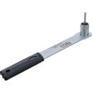 Verschlussringschlüssel, mit Zentrierstift