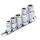 Bit-Adapter-Satz mit Haltekugel, Innenvierkant 6,3 mm (1/4 Zoll) / 10 mm (3/8 Zoll) / 12,5 mm (1/2 Zoll), 5-tlg