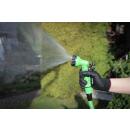 Wasserschlauch Textil flexibel mit Garten-Handbrause mit 7 Funktionen