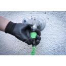 Wasserschlauch Textil flexibel mit Garten-Handbrause mit 7 Funktionen