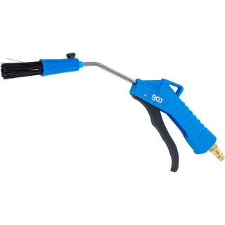 Druckluft-Ausblaspistole, mit Pinsel