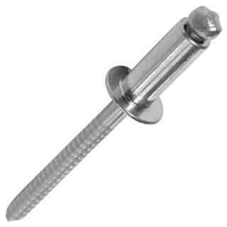 Blindnieten ISO 15983 Flachkopf gerillter Nietdorn A4/A4 3x16 500 Stück