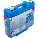 Bit-Einsatz-Satz, Antrieb Innenvierkant 6,3 mm (1/4 Zoll) / 10 mm (3/8 Zoll) / 12,5 mm (1/2 Zoll), Innensechskant 2 - 19 mm / 1/4 Zoll - 9/16 Zoll, Metrisch und Zollgrößen, 32-tlg.