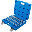 Bit-Einsatz-Satz, Antrieb Innenvierkant 6,3 mm (1/4 Zoll) / 10 mm (3/8 Zoll) / 12,5 mm (1/2 Zoll), Innensechskant 2 - 19 mm / 1/4 Zoll - 9/16 Zoll, Metrisch und Zollgrößen, 32-tlg.