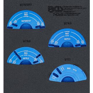 Werkstattwageneinlage 1/6: Nockenwellenversteller-Einstellwerkzeug-Satz, für Mercedes-Benz M152, M157, M276, M278