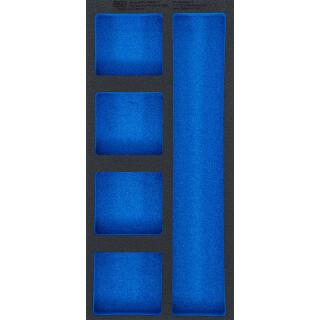 Werkstattwageneinlage 1/3, leer: 5 Ablagefächer, 408 x 189 x 32 mm