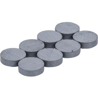 Magnet-Satz, Keramik, Ø 18 mm, 8-tlg.