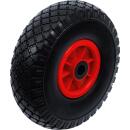 Rad für Sackkarren / Bollerwagen, PU, rot / schwarz,...