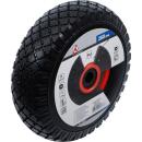 Rad für Sackkarren / Bollerwagen, PU, rot / schwarz, 260 mm