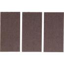 Filzgleiter, Platten, braun, 100 x 200 mm, 3-tlg.