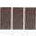 Filzgleiter, Platten, braun, 100 x 200 mm, 3-tlg.