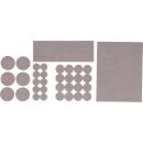 Filzgleiter-Satz, beige, 38-tlg.