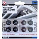 Kunststoff-Ventilkappen-Satz, zur Reifenmarkierung, 8-tlg.