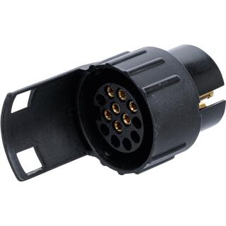 Adapter für Anhängerstecker 12 V, 7-polig auf 13-polig