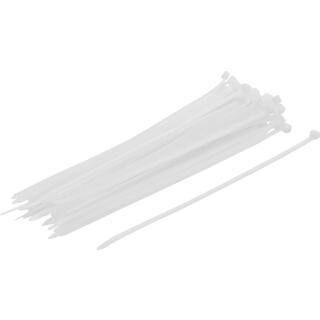 Kabelbinder-Sortiment, weiß, 4,8 x 250 mm, 50-tlg.