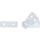 Flachverbinder, 100 x 35 x 2 mm, 4-tlg.