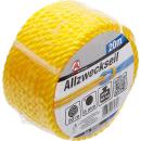 Kunststoff-Seil / Allzweckseil, 6 mm x 20 m, gelb