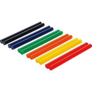 Heißklebe-Patronen, bunt, Ø 11 mm, 150 mm, 12-tlg.