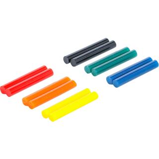 Heißklebe-Patronen, bunt, Ø 7,5 mm, 50 mm, 12-tlg.