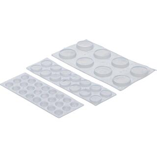 Elastikpuffer-Satz, transparent, 46-tlg.