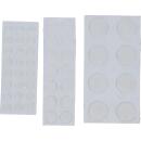 Elastikpuffer-Satz, transparent, 46-tlg.