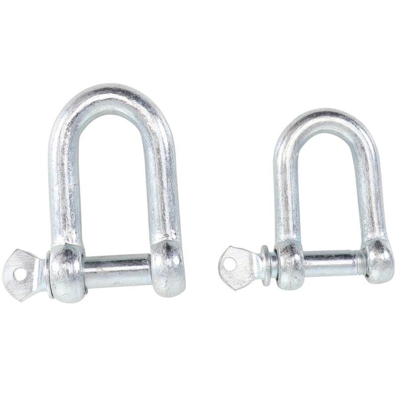 Produktbild von Merriway M12 Schäkel D-Typ – Glänzend Verzinkter Stahl – Für Ketten, Seile & Hebetechnik – 1 Stück