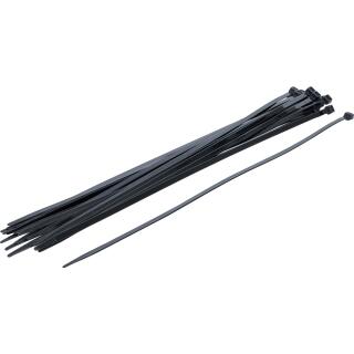 Kabelbinder-Sortiment, schwarz, 7,6 x 500 mm, 20-tlg.