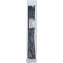 Kabelbinder-Sortiment, schwarz, 7,6 x 500 mm, 20-tlg.