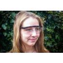 Schutzbrille mit verstellbarem Bügel, transparent